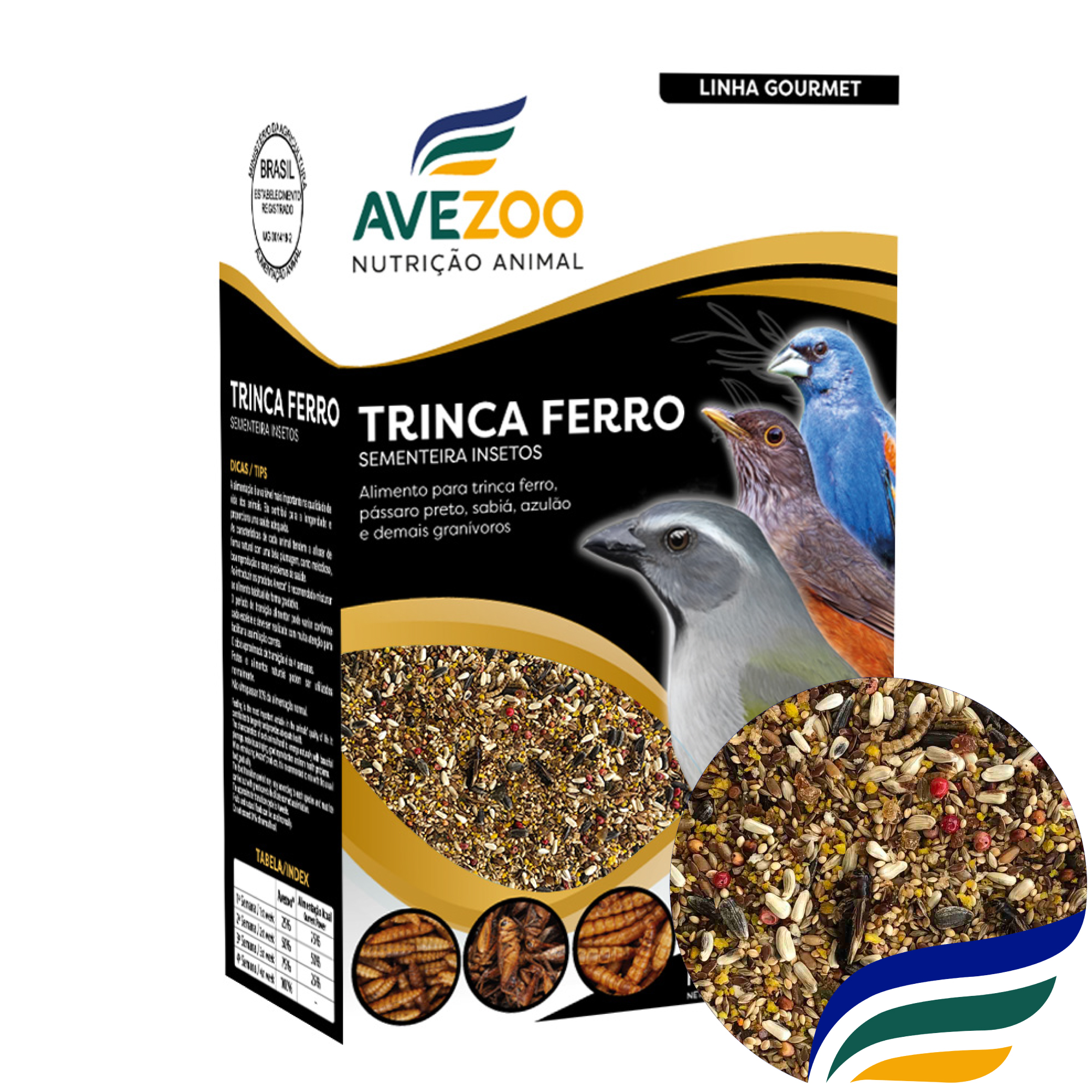 trinca ferro sementeira insetos 400g