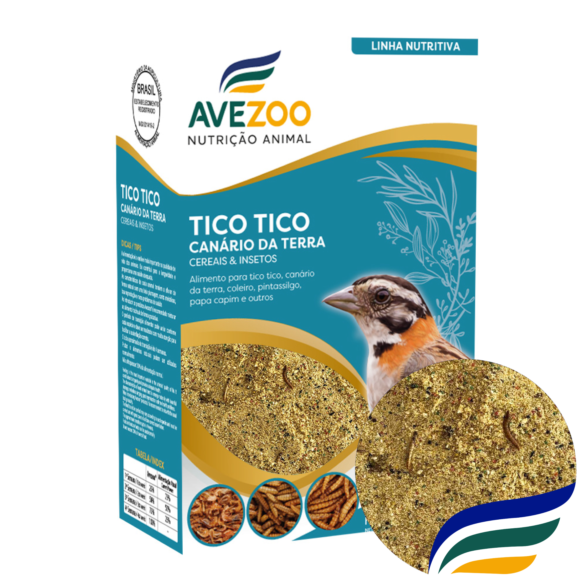 tico tico cereais & insetos 5kg