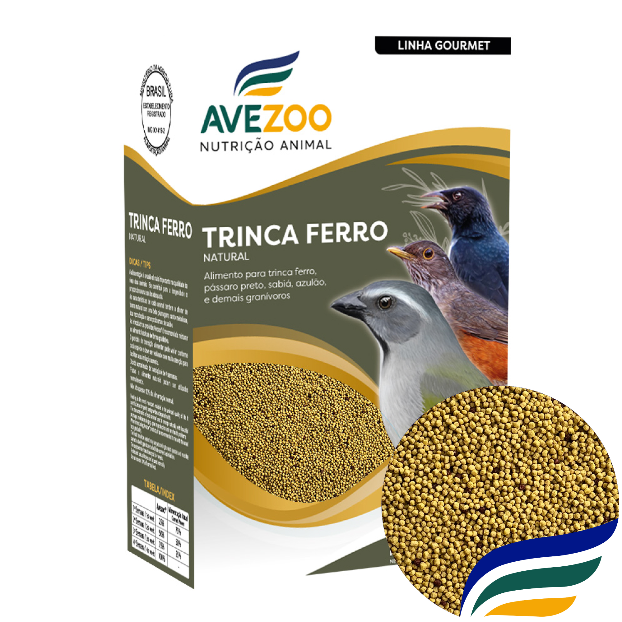 trinca ferro natural 400g